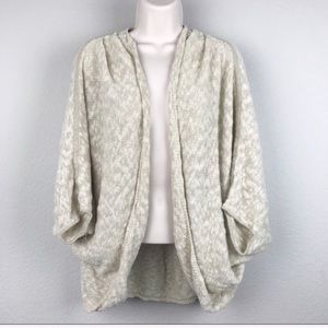 Anthropologie oatmeal color cocoon open cardigan